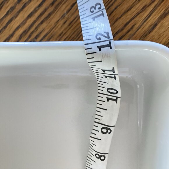 VTG Kari Trestakk Norway Casserole Porcelain Baking Dish Abstract Forks Design - Picture 9 of 11